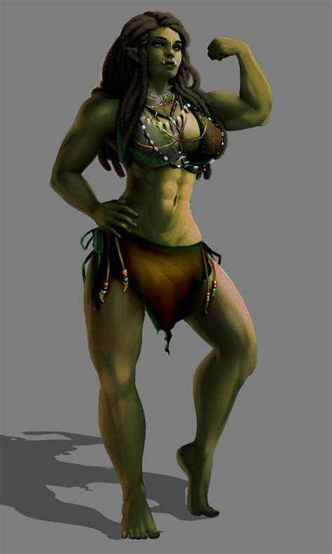 Pin By Jadi11 On Favorite Orcs Female Orc Fantasy Character Design Female Monster