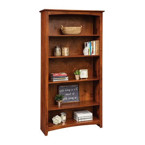 Archbold Furniture Alder Bookcases 63672 D Open Bookcase With 5 Shelves