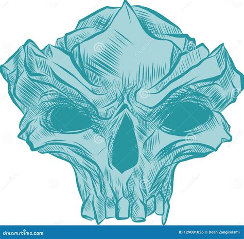 Skull Vector Illustration Collection Of Hand Drawn Skulls Hard Core
