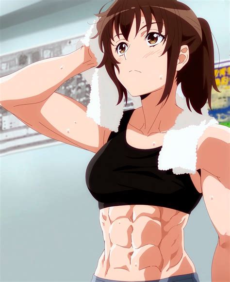 Tsubame Kamoi Muscle Girls Anime Female Anime