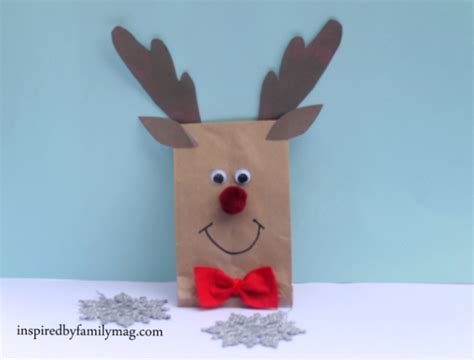 Christmas Paper Bag Crafts  Inspired by Family