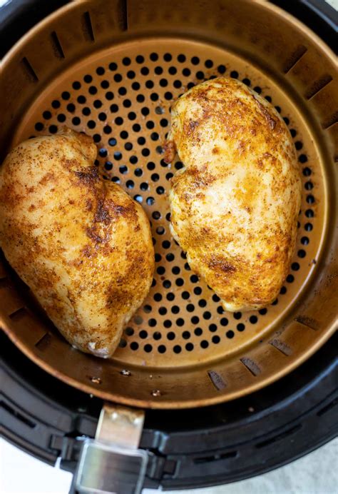 Cook in the air fryer at 360 degrees for 9 minutes. AIR FRYER CHICKEN BREAST - THE BEST!!! ★ Tasty Air Fryer ...