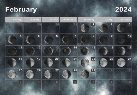 2024 February Calen2024 Moon Calendar Date Uk Fayth Jennica