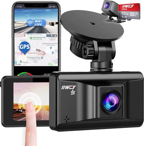 Dual Dash Cam 1440pand1080p Built In Wifi Gps 25k Front And Rear Dash