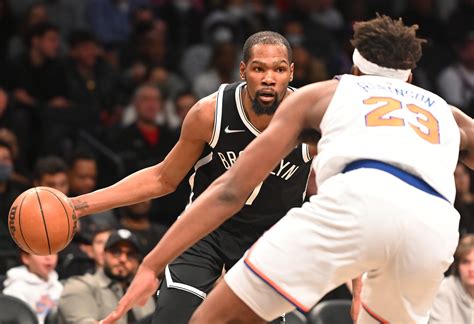 Kevin Durant Drops 53 As Nets Hold Off Rival Knicks With Kyrie Irving