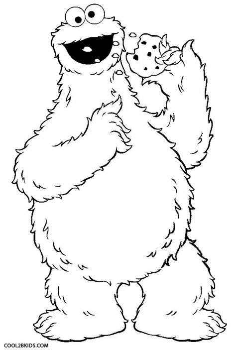 Printable Cookie Monster Coloring Pages For Kids Cool2bkids Monster