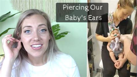 Piercing Our Newborns Ears Our Experience Youtube