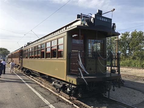 Northwestern Elevated Railroad 24 C 1898 Heads Up A Train Of 3