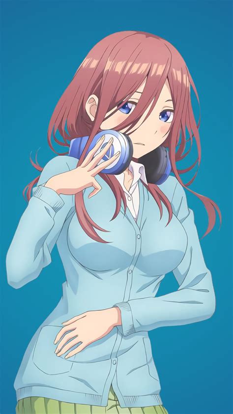 Go Toubun No Hanayome Miku Nakanoiphone 7 Plus Wallpaper 1080×1920