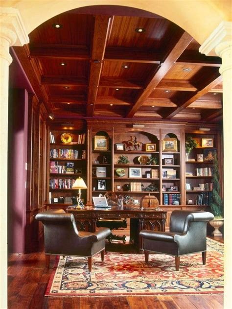 38 The Top Home Library Design Ideas With Rustic Style Page 16 Of 40