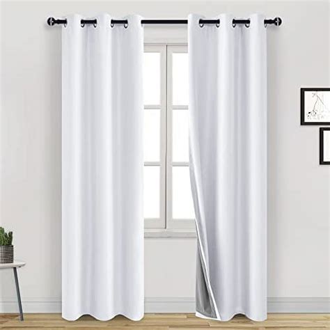 Dwcn Bedroom Curtains Thermal Insulated 100 Blackout 2 Panels
