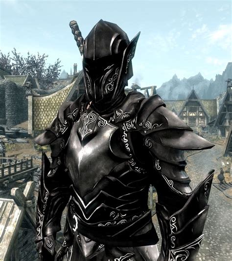 Ebony Armor Skyrim Armor Skyrim Art Character Art