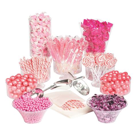 extra large pink candy buffet kit pink candy buffet candy buffet kit pink candy
