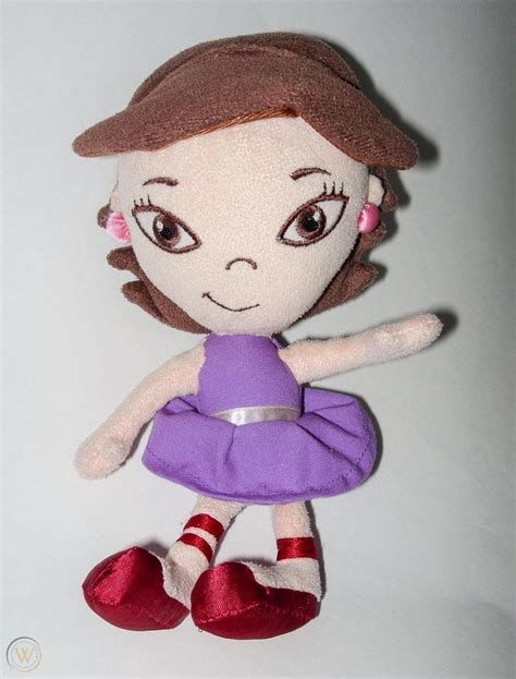 Disney Little Einsteins June Doll Plush Stuffed Toy 9 Inch Purple Dress