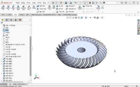 헬리컬 베벨기어 모델링과정 네이버 블로그