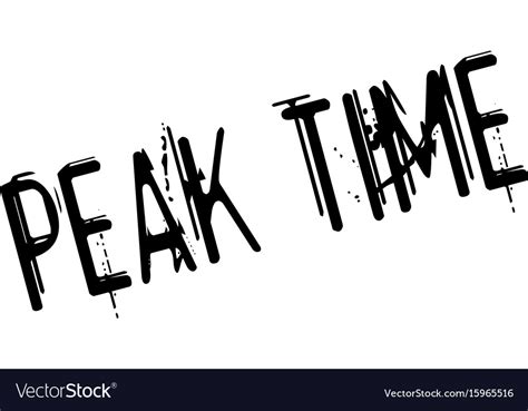 Peak Time Rubber Stamp Royalty Free Vector Image