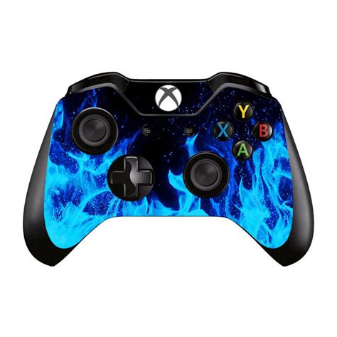 Uushop Blue Fire Flame Vinyl Skin Decal Cover For Microsoft Xbox One