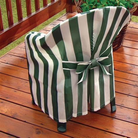 Striped Patio Chair Cover With Cushion 348757 In 2021 Plastic Chair