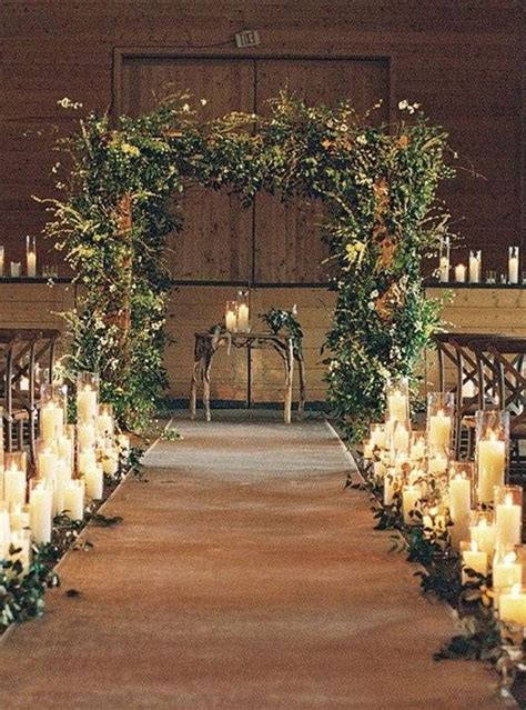 Indoor Wedding Ceremony Ideas With Floral Arrangement Roses And Rings