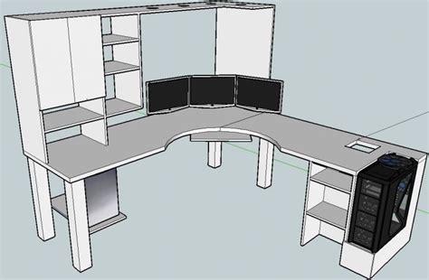 L Shaped Desk Office Layout
