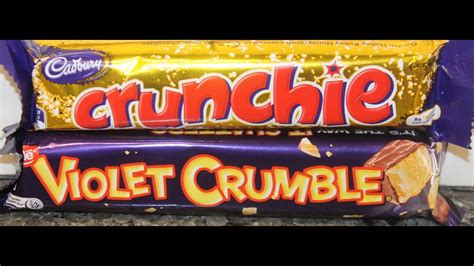cadbury crunchie vs nestle violet crumble blind taste test youtube
