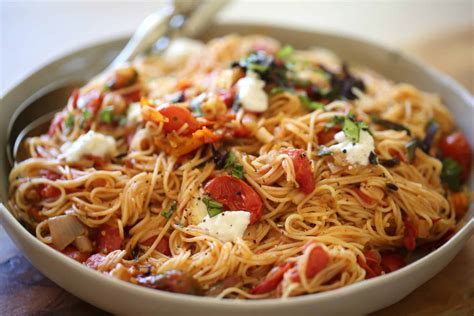 Angel Hair Pasta With Roasted Tomato Sauce Entertaining With Beth