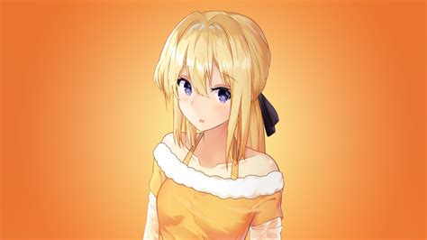Обои аниме волосы мультфильм желтый длинные волосы Full Hd Hdtv