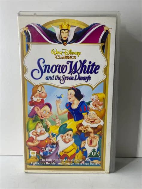 WALT DISNEY CLASSICS Snow White On VHS Video Cassette Tape 9 99