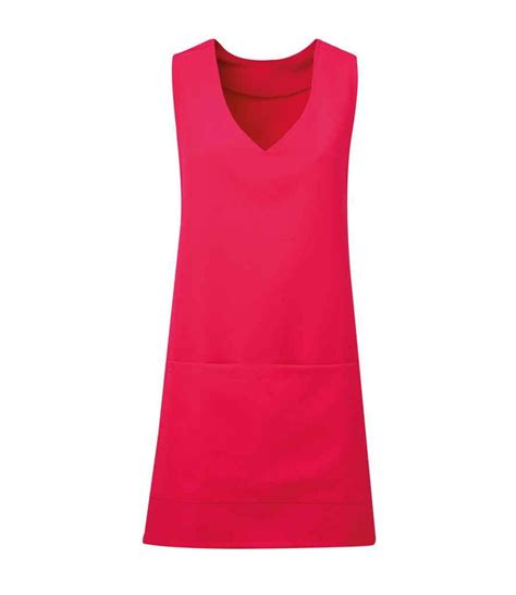 Premier Wrap Around Tunic Apron Hot Pink Order Uniform Uk Ltd