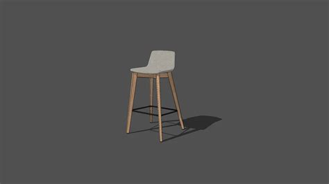 Narbutas Tango Wood High Chair 3d Warehouse