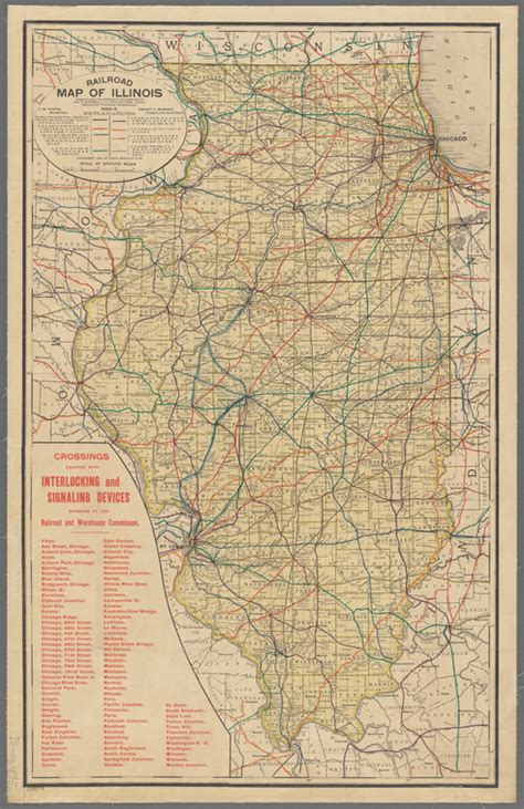 Railroad Map Of Illinois 1894 5 Nypl Digital Collections