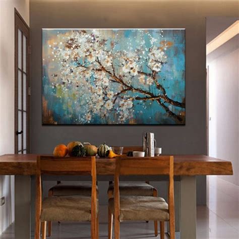 We break down your options. Large 100% Handpainted Flowers Tree Abstract Morden Oil ...