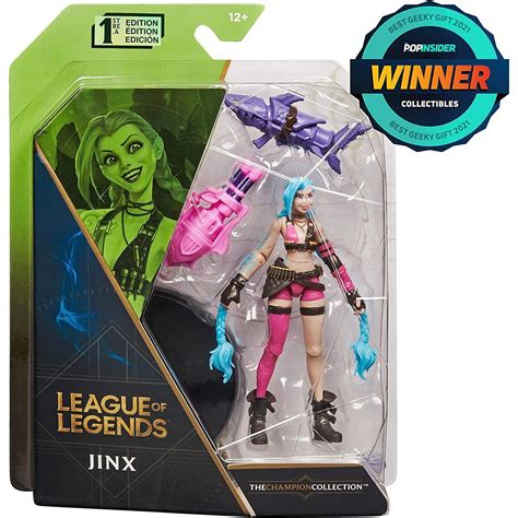 League Of Legends Official 4 Inch Jinx Collectible Figure With Premiu