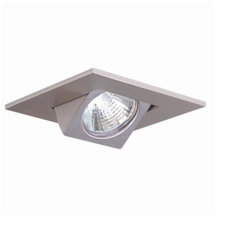 This low profile ceiling light is the perfect solution when recessed lighting is not an option. Halo 3 in. Satin Nickel Recessed Ceiling Light Square ...