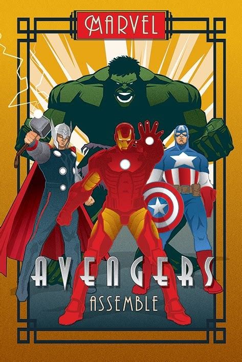 Marvels Avengers Assemble Poster Buy Online At