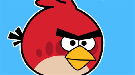 How To Draw Red Angry Bird From Angry Birds Games With Easy Steps