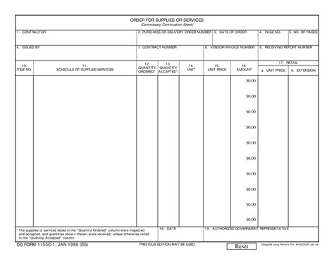Dd Form 1155c 1 Fill Out Sign Online And Download Fillable Pdf