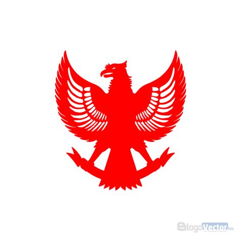 Garuda Pancasila Silhouette Logo Vector Cdr Blogovector