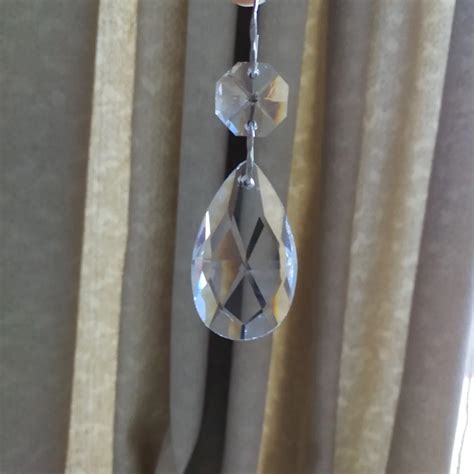 20sets Glass Crystal Chandelier Parts Hanging Crystal Teardrop Prisms