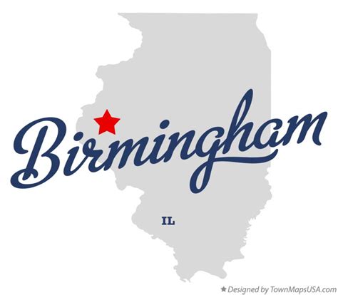 Map Of Birmingham Il Illinois