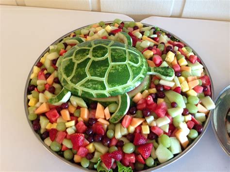 Slice each quarter crosswise into triangular slices. Turtle watermelon platter! Adorable | The Old Custom House ...