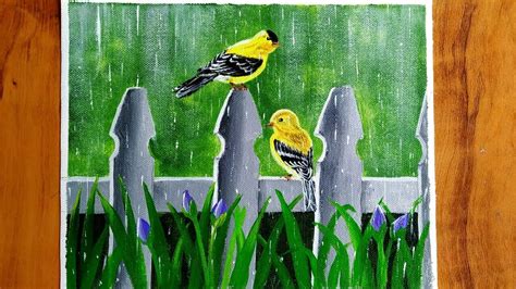 Step By Step Acrylic Painting On Canvas For Beginners Nature Scenery