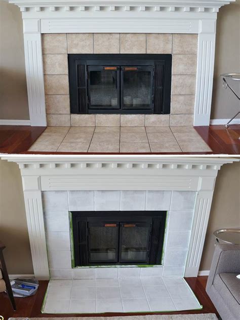 Can You Paint Tiles Around A Fireplace Fireplace Guide By Linda