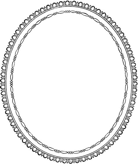 Oval Frame Clipart Etc
