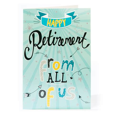 Buy Giant Retirement Card From All Of Us For Gbp 099 Card Factory Uk