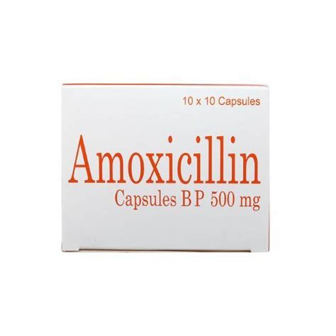 Thuốc Kháng Sinh Amoxicillin Capsules Bp 500mg Brawn Hộp 10 Vỉ X 10 Viên