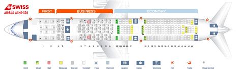 Lufthansa Airbus A340 300 Seat Map