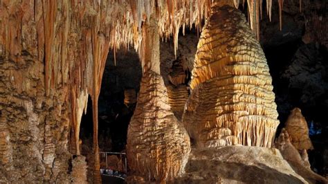 Cave Stalactites Stalagmites Hd Wallpaper Nature And Landscape