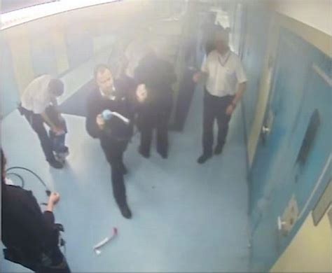 Dramatic Moment Suicidal Prisoner Armed With Razor Sets Fire To Cell