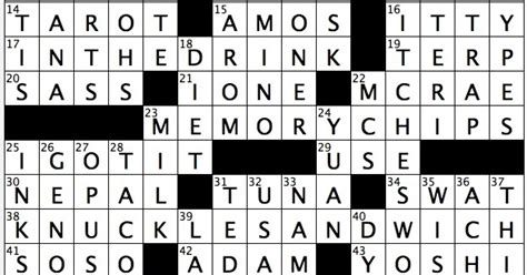A very popular game developed by random logic games. Rex Parker Does the NYT Crossword Puzzle: Jazz vocalist ...
